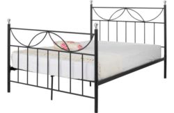 HOME Crystal Kingsize Bed Frame - Black